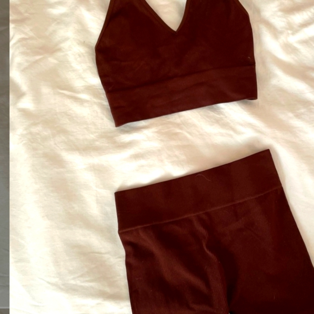 NWOT crop and boyshort